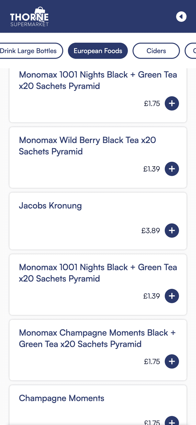 Mobile App Homepage